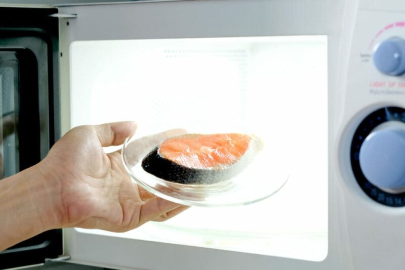 電子レンジでの解凍イメージ