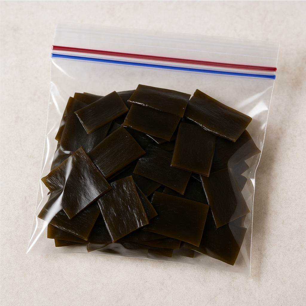冷凍保存された昆布