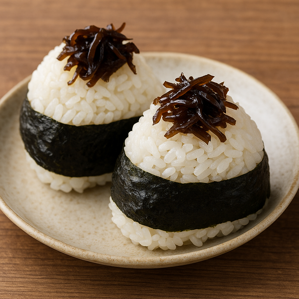 昆布の佃煮入りおにぎり