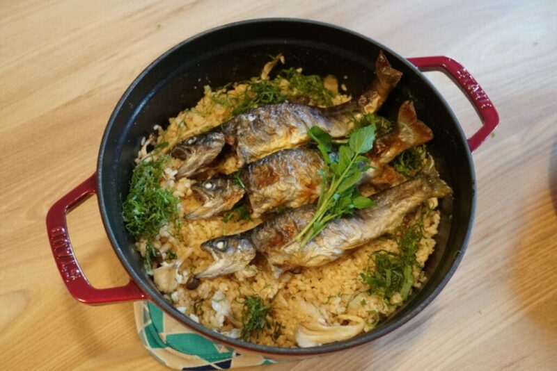 岩魚の炊き込みご飯